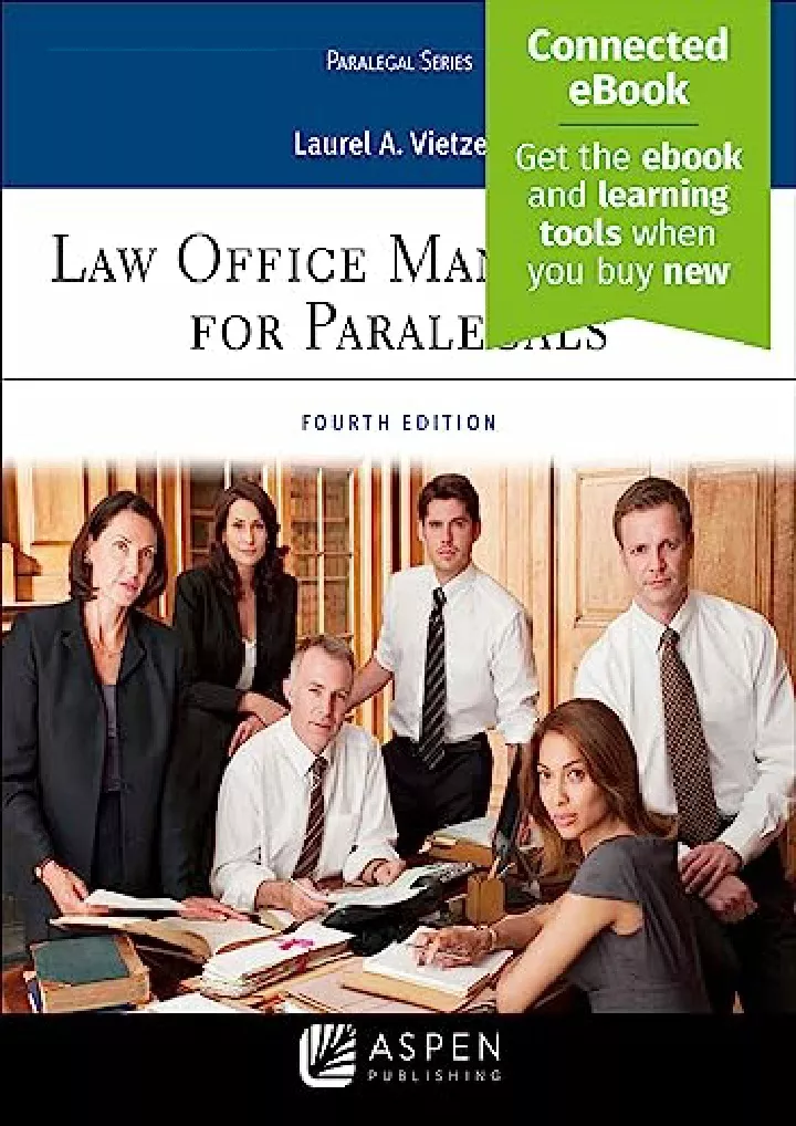 law office management for paralegals aspen