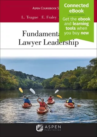 [PDF] DOWNLOAD FREE Fundamentals of Lawyer Leadership (Aspen Coursebook Ser