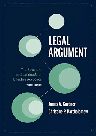 PDF/READ Legal Argument: The Structure and Language of Effective Advocacy b