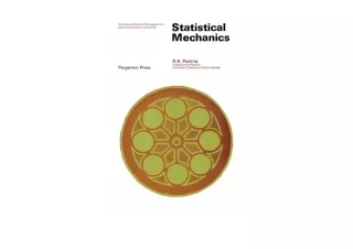 Download Statistical Mechanics International Series of Monographs in Natural Phi