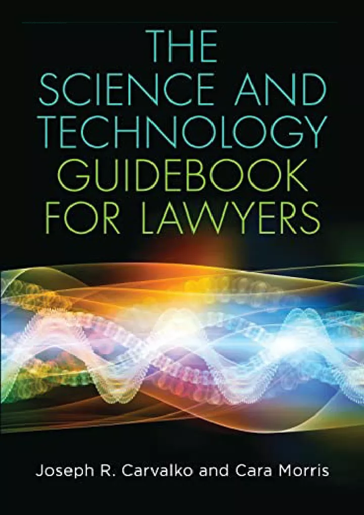 the science and technology guidebook for lawyers