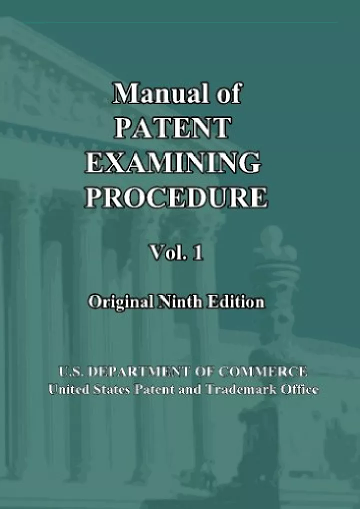 manual of patent examining procedure