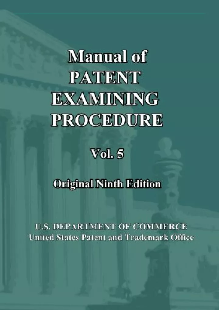 manual of patent examining procedure