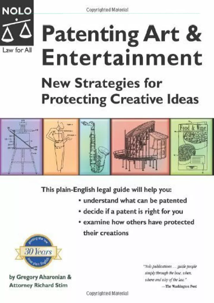 patenting art entertainment new strategies