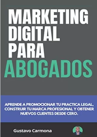 DOWNLOAD [PDF] Marketing Digital para Abogados: Aprende a promocionar tu pr