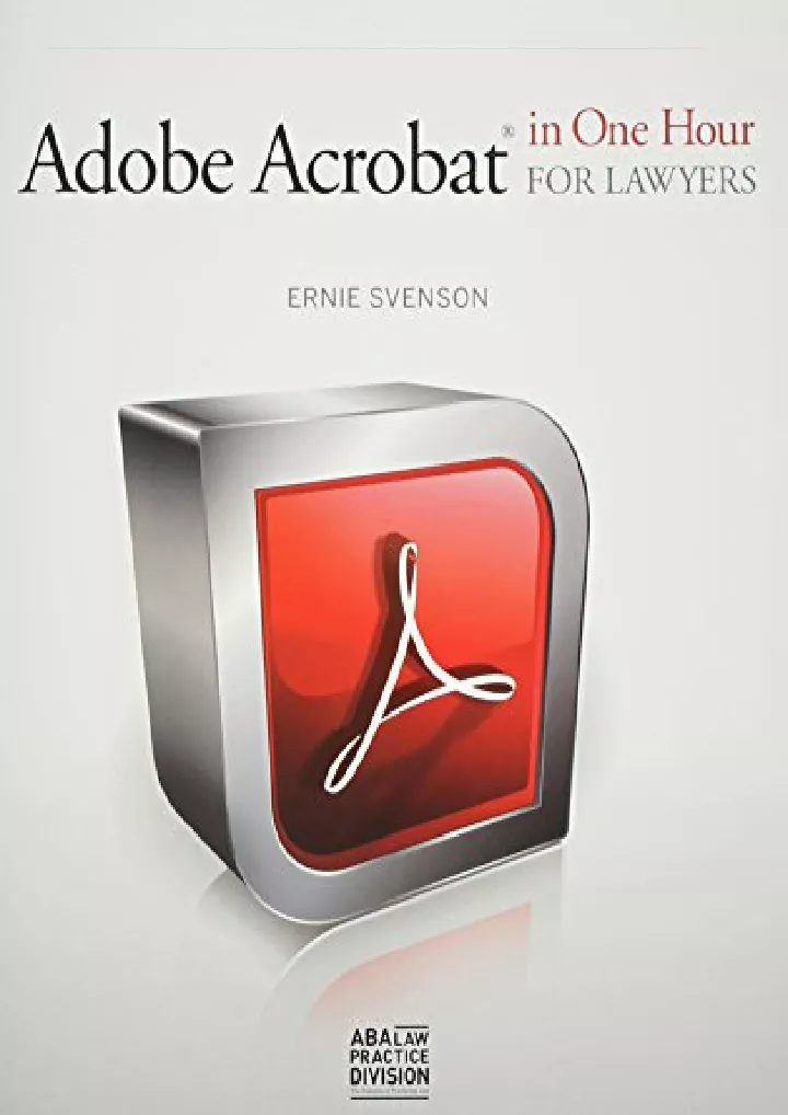 adobe acrobat in one hour for lawyers download