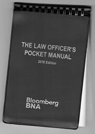 READ [PDF] Law Officer's Pocket Manual: 2018 full