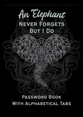 (PDF/DOWNLOAD) Password Book With Alphabetical Tabs: Password Log Book and