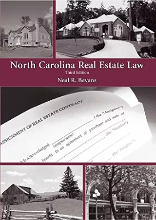 PDF/READ North Carolina Real Estate Law read