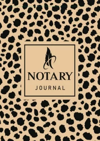 PDF KINDLE DOWNLOAD notary journal | Notary Public Record Book | Log Book t