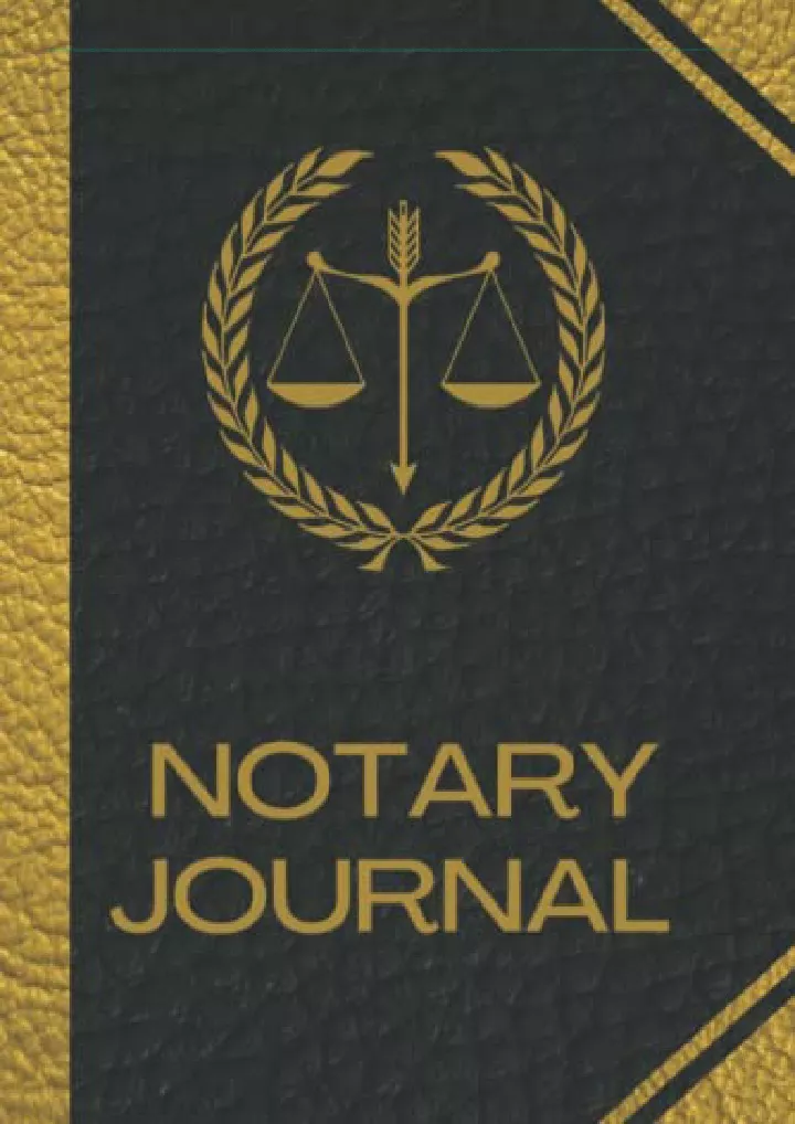 notary journal official notary log book to record