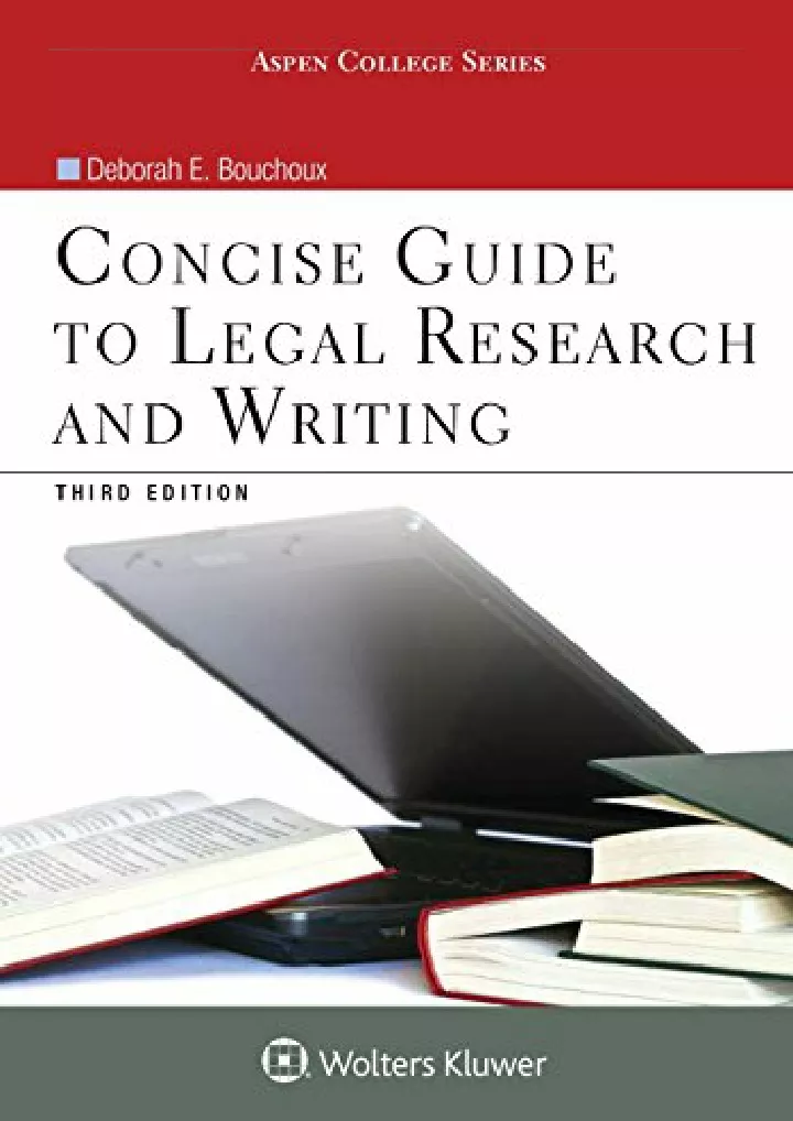 concise guide to legal research and writing aspen