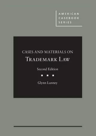 cases and materials on trademark law 2d american