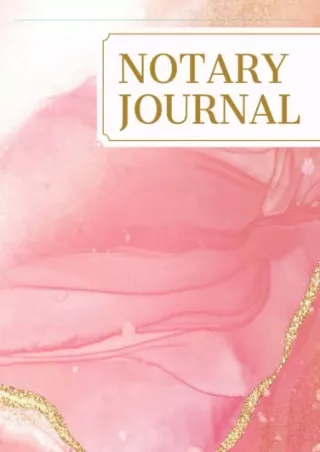 DOWNLOAD [PDF] Notary Journal: Official Notary Log Book to Record 400 Notar