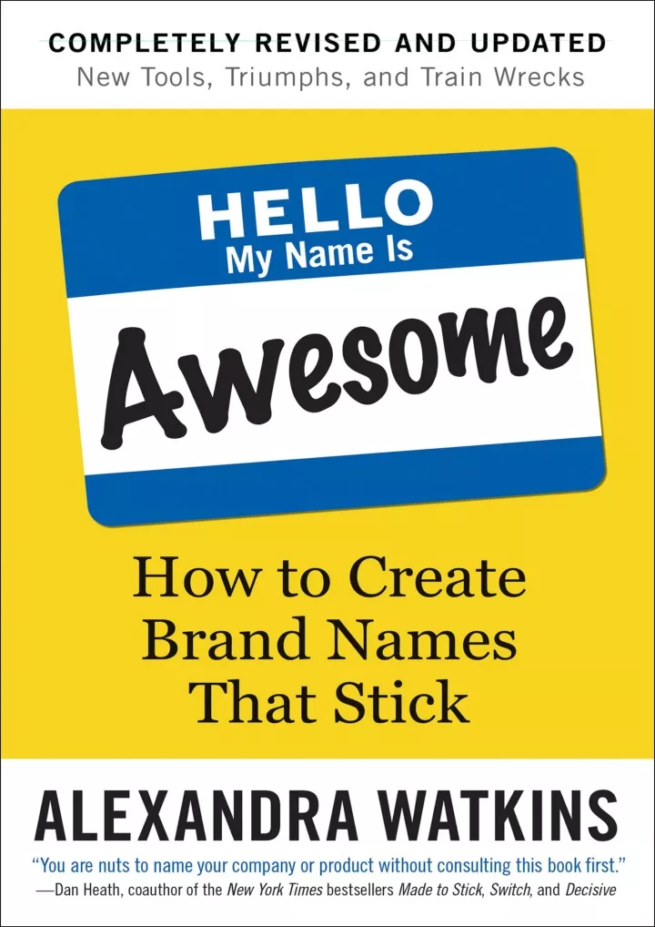 hello my name is awesome how to create brand