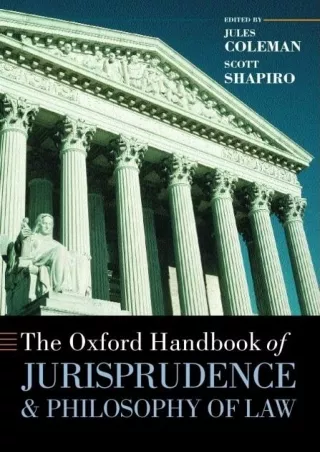 PDF BOOK DOWNLOAD The Oxford Handbook of Jurisprudence and Philosophy of La