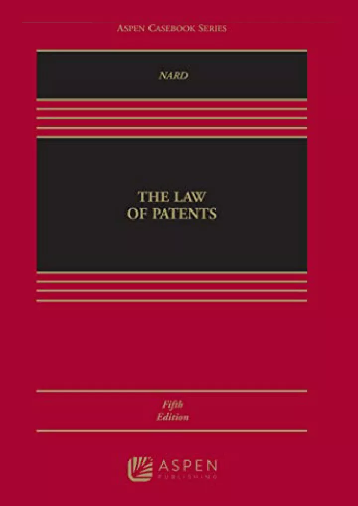 the law of patents connected ebook aspen casebook