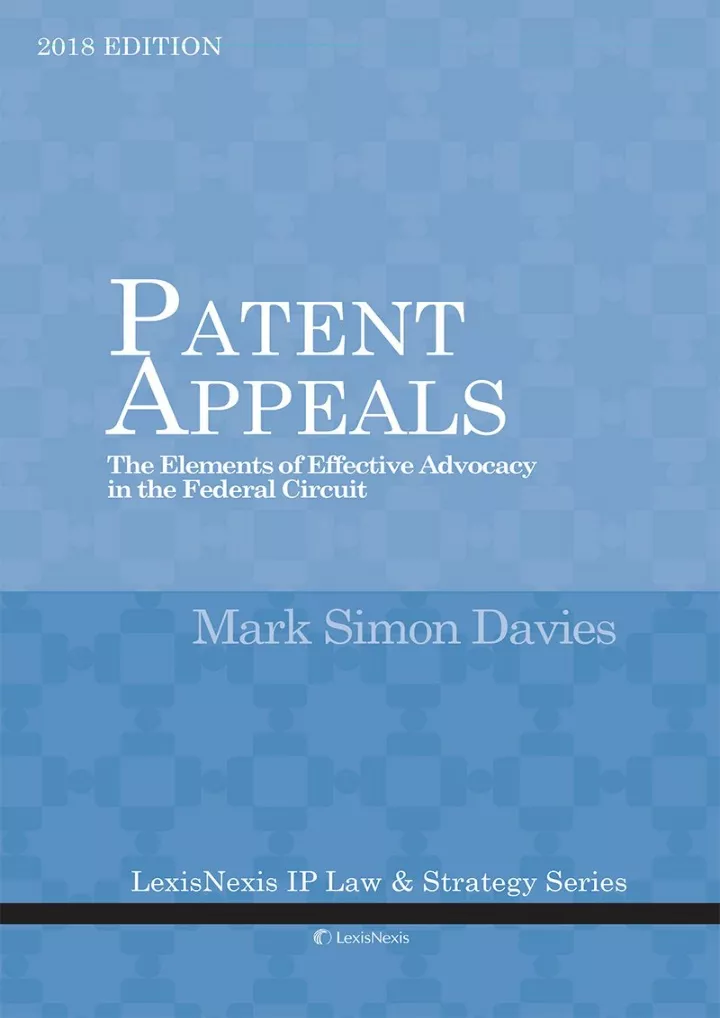 patent appeals the elements of effective advocacy