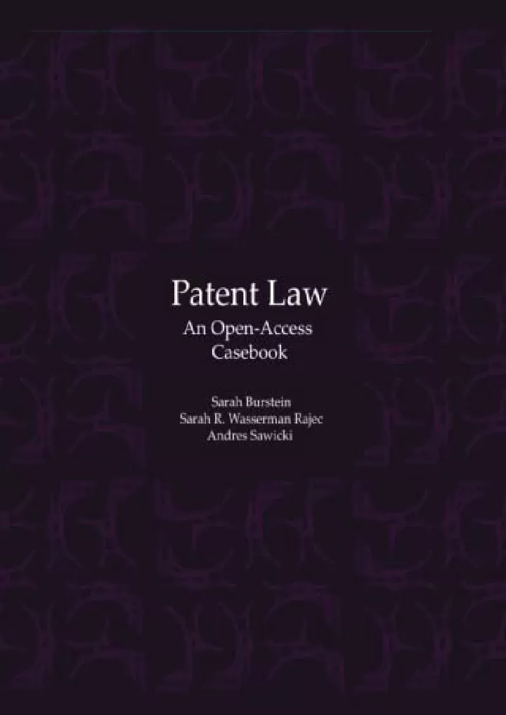 patent law an open access casebook download