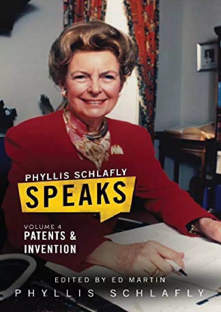 phyllis schlafly speaks volume 4 patents