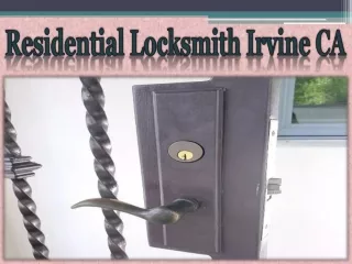 Residential Locksmith Irvine CA
