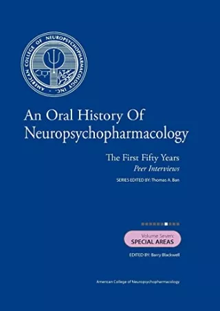 READ [PDF] An Oral History of Neuropsychopharmacology: The First Fifty Years, Peer