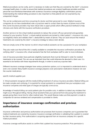 medical procedures can be costly