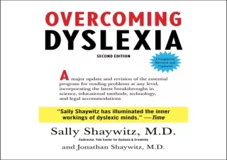 Download Overcoming Dyslexia: Second Edition, Completely Revised and Updated Fre