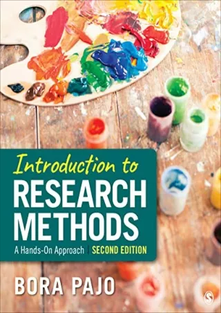 DOWNLOAD/PDF Introduction to Research Methods: A Hands-on Approach