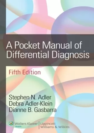 PDF/READ A Pocket Manual of Differential Diagnosis