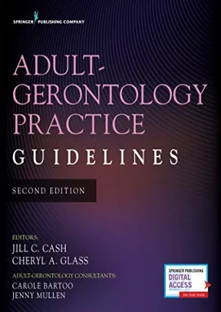[PDF READ ONLINE] Adult-Gerontology Practice Guidelines
