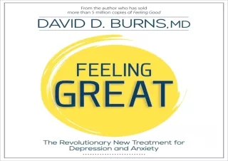 PDF Feeling Great: The Revolutionary New Treatment for Depression and Anxiety Fr