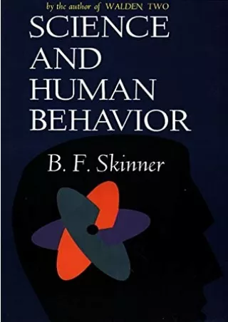 [PDF READ ONLINE] Science And Human Behavior
