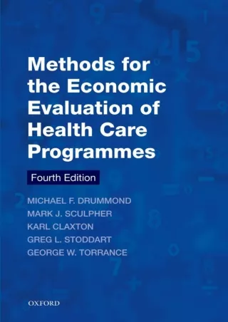 PDF_ Methods for the Economic Evaluation of Health Care Programmes (Oxford Medical