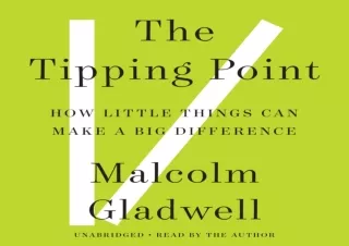 PDF The Tipping Point: How Little Things Can Make a Big Difference Android