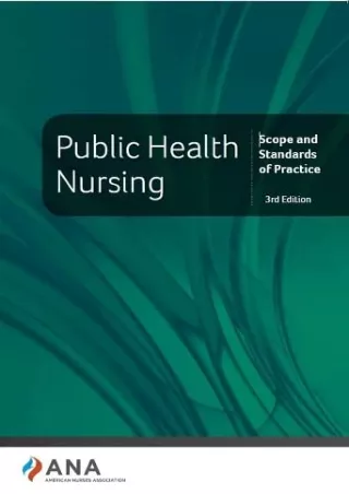 Download Book [PDF] Public Health Nursing: Scope and Standards of Practice, 3rd Edition