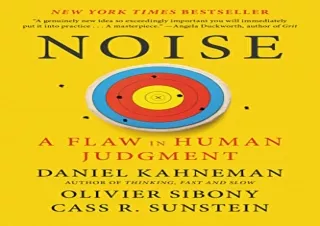 [PDF] Noise: A Flaw in Human Judgment Kindle