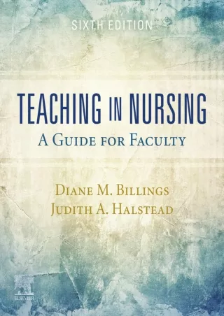 Download Book [PDF] Teaching in Nursing E-Book