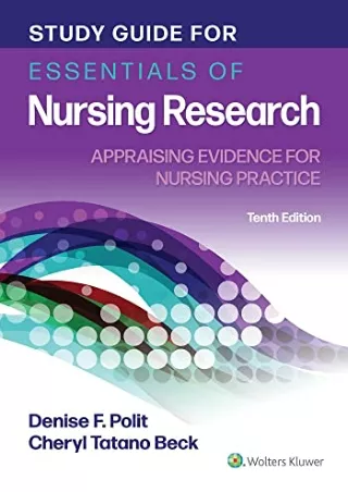 $PDF$/READ/DOWNLOAD Study Guide for Essentials of Nursing Research: Appraising Evidence for