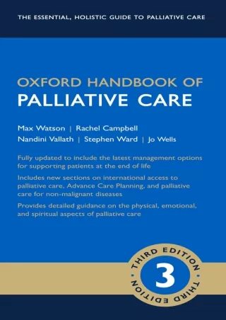 $PDF$/READ/DOWNLOAD Oxford Handbook of Palliative Care (Oxford Medical Handbooks)