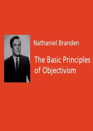 [PDF] DOWNLOAD The Basic Principles of Objectivism