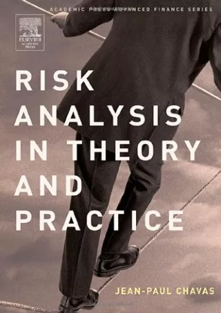 DOWNLOAD/PDF Risk Analysis in Theory and Practice (Academic Press Advanced Finance)