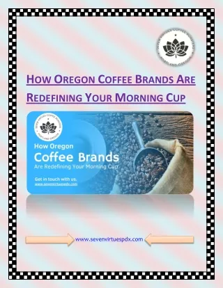 How Oregon Coffee Brands Are Redefining Your Morning Cup