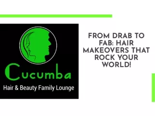 Ladies beauty parlour in thodupuzha | Cucumba Hair & Beauty Family Lounge