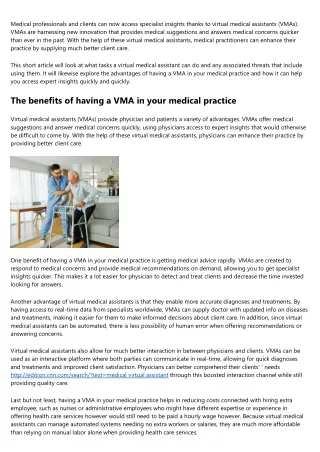 medical professionals and clients can now access