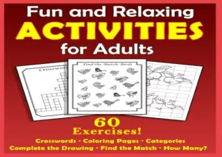 PDF Fun and Relaxing Activities for Adults: Puzzles for People with Dementia [La