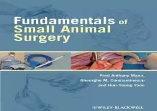 Download Fundamentals of Small Animal Surgery Free