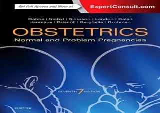 PDF Obstetrics: Normal and Problem Pregnancies Full