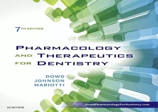 [PDF] Pharmacology and Therapeutics for Dentistry - E-Book Kindle