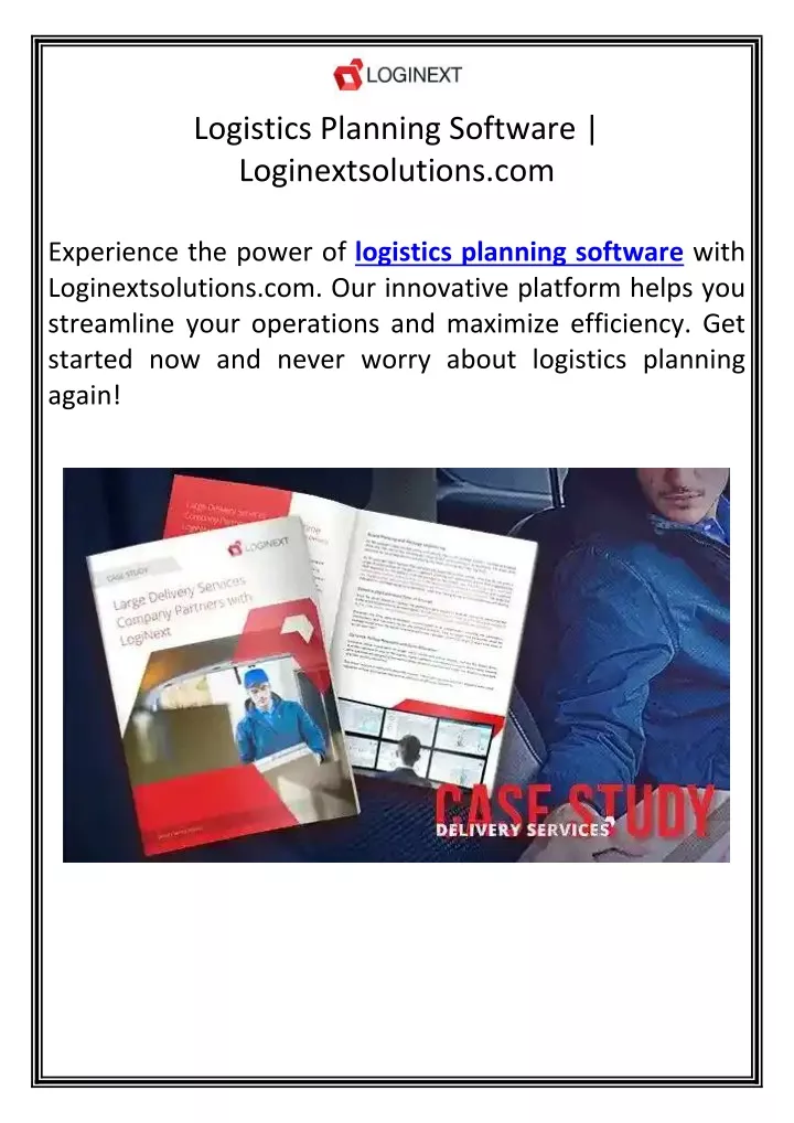 logistics planning software loginextsolutions com